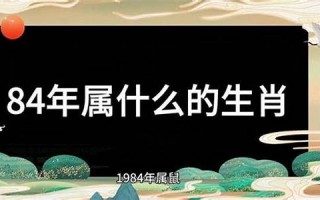 84年属什么生肖(1984年属什么生肖)